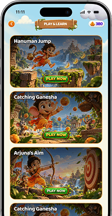 Play and learn screen