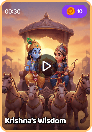 Krishna and Arjuna short